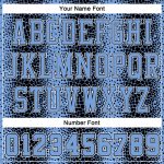 Custom Name and Number Basketball Jersey - Personalized Black Light Blue-White Animal Fur Print Round Neck Sublimation Suit