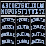 Custom Team Basketball Jersey - Personalized Light Blue Black White Throwback with Custom Name and Number Personalized Black