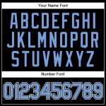 Personalized Light Blue and White Baseball Jersey for Men and Women Personalized Black Light Blue-White Baseball Jersey 2