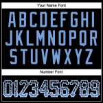 Personalized Black Light Blue White Drift Fashion Baseball Jersey for Men Personalized Black Light Blue-White Drift Fashion