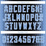 Custom Name and Number Personalized Black Light Blue-White Halftone Basketball Jersey - Authentic City Edition Mens Jersey