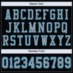 Custom Personalized Football Jersey - Black Light Gray Panther Blue Mesh with Custom Name and Number Personalized Black Light