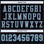 Personalized Black and Gray Panther Blue Mesh Football Jersey for Kids and Adults Personalized Black Light Gray-Panther Blue
