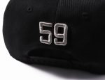 Personalized Adjustable Snapback Hat Black Light Gray White Stitched Design Personalized Black Light Gray-White Stitched