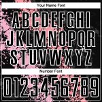 Custom Sublimation Soccer Uniform Jersey with Personalized Name and Number - Black Light Pink-Medium Pink Dripping Splatter Art