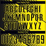 Custom Sublimation Soccer Jersey with Personalized Name and Number - Black Light Yellow Line Team Uniform Personalized Black