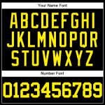 Custom Authentic Black Yellow Mesh Baseball Jersey with Personalized Name & Number Personalized Black Light Yellow Mesh Authentic