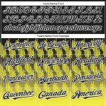 Customizable 3D Lines Black Yellow White Baseball Jersey for Men and Women Personalized Black Light Yellow-White 3D Lines