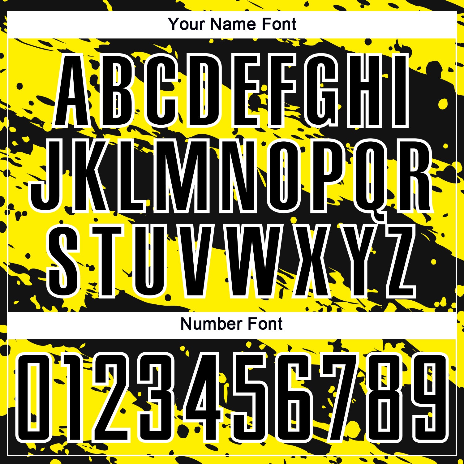 Personalized Yellow White Splash Black Sublimation Soccer Jersey Uniform Personalized Black Light Yellow-White Splash Sublimation - Image 6