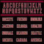 Custom Name Number Soccer Jersey Sublimation Fashion Pinstripe Black Maroon Cream Uniform Personalized Black Maroon-Cream