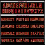 Custom Name & Number Baseball Jersey Shirt - Black Maroon Gold Authentic Throwback Rib-Knit Personalized Black Maroon-Gold