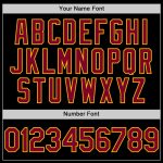 Personalized Black Maroon Gold Line Baseball Jersey for Men and Women Personalized Black Maroon-Gold Line Baseball Jersey