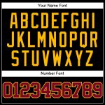Personalized Black Maroon Gold Mesh Baseball Jersey - Custom Throwback Style Personalized Black Maroon-Gold Mesh Throwback