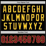 Personalized Basketball Jersey - Black Maroon-Gold Throwback Style Personalized Black Maroon-Gold Throwback Basketball Jersey