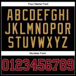 Personalized Basketball Jersey - Black Maroon Old Gold Throwback Design Personalized Black Maroon-Old Gold Throwback Basketball