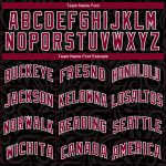 Personalized Basketball Jersey - Black Maroon White Flower City Edition Personalized Black Maroon-White Flower City Edition