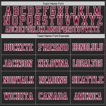 Personalized Throwback Football Jersey in Black Maroon-White Mesh for Men Personalized Black Maroon-White Mesh Throwback