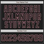 Personalized Medium Black 3D Abstract Pink Baseball Jersey for Unique Style Personalized Black Medium Pink 3D Abstract Network