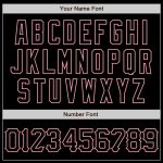 Personalized 3D Abstract Splatter Grunge Art Baseball Jersey - Medium Black Pink Design Personalized Black Medium Pink 3D