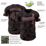 Personalized Pink 3D Curve Lines Black Medium Baseball Jersey Personalized Black Medium Pink 3D Curve Lines Baseball Jersey