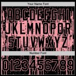 Personalized 3D Dripping Splatter Art Baseball Jersey Black Medium Pink Personalized Black Medium Pink 3D Dripping Splatter