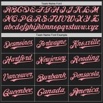 Personalized Black Pink 3D Pattern Baseball Jersey with Custom Name & Number - Medium Size Authentic Team Jersey Personalized