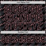 Custom Personalized Black Pink 3D Slant Lines Baseball Jersey with Team Name & Number - Medium Size Personalized Black Medium