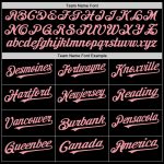 Custom Black Medium Pink Baseball Jersey with Personalized Name and Number - Authentic Sleeveless Team Apparel Personalized