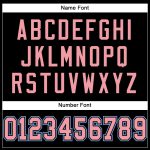 Personalized Black Pink Light Blue Mesh Football Jersey - Medium Size Personalized Black Medium Pink-Light Blue Mesh Football