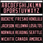 Custom Pink Medium Black Mesh Baseball Jersey with Personalized Name & Number - Authentic Throwback Team Design Personalized