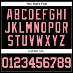 Custom Pink Medium Black Mesh Baseball Jersey with Personalized Name & Number - Authentic Throwback Team Design Personalized