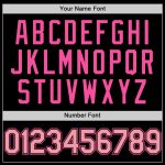 Custom Pink Mesh Baseball Jersey with Personalized Name & Number - Authentic Black Medium Throwback Team Jersey Personalized