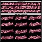 Custom Pink Mesh Baseball Jersey with Personalized Name & Number - Authentic Black Medium Throwback Team Jersey Personalized