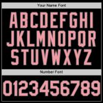 Personalized Black Pink Steel Gray Medium Throwback Baseball Jersey - Custom Sports Apparel Personalized Black Medium Pink-Steel