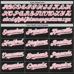 Custom Name and Number Personalized Black Baseball Jersey - Medium Pink-White Authentic Team Jersey Personalized Black Medium