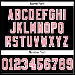 Custom Personalized Football Jersey - Medium Black Mesh with Pink and White Team Name & Number Personalized Black Medium