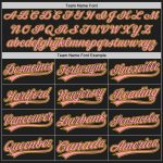 Custom Authentic Baseball Jersey - Personalized Black Medium with Pink-Yellow Details, Custom Name & Number Personalized
