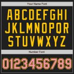 Personalized Black Baseball Jersey for Medium Size, Pink and Yellow Design Personalized Black Medium Pink-Yellow Baseball