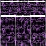Custom Purple 3D Pattern Baseball Jersey with Personalized Name and Number - Medium Black Halftone Dots Design Personalized