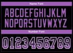 Personalized Black Purple-White Mesh Medium Drift Fashion Football Jersey Personalized Black Medium Purple-White Mesh Drift