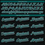 Personalized 3D Philadelphia City Edition Baseball Jersey Custom Name Number - Black Midnight Green Gray Fade Fashion Authentic