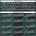 Personalized 3D Animal Snake Baseball Jersey in Black Midnight Green-White Personalized Black Midnight Green-White 3D Animal