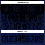 Custom 3D Abstract Wave Baseball Jersey in Black and Navy - Personalized Team Apparel Personalized Black Navy 3D Abstract