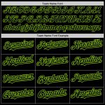 Personalized 3D Abstract Splatter Baseball Jersey in Black and Neon Green Grunge Design Personalized Black Neon Green 3D