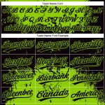 Personalized 3D Abstract Splatter Softball Jersey Unisex Black Neon Green Two-Button Grunge Art Personalized Black Neon Green