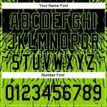 Personalized 3D Abstract Wave Black Neon Green Baseball Jersey for Men Personalized Black Neon Green 3D Abstract Wave Baseball