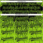Personalized 3D Abstract Wave Black Neon Green Baseball Jersey for Men Personalized Black Neon Green 3D Abstract Wave Baseball