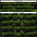 Custom Black Neon Green 3D Geometric Halftone Dots Baseball Jersey Personalized Black Neon Green 3D Geometric Halftone Dots