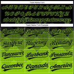 Personalized Black Neon Green 3D Gradient Softball Jersey for Unisex - Two-Button Design Personalized Black Neon Green 3D