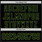 Custom Name & Number Black Neon Green 3D Cat Pattern Rave Baseball Jersey Personalized Black Neon Green 3D Pattern Design